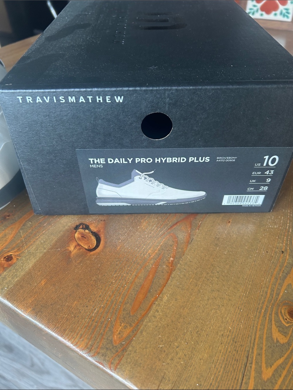 Travis Mathew White and Gray Low-Profile Athletic Sneakers - Picture 3 of 9